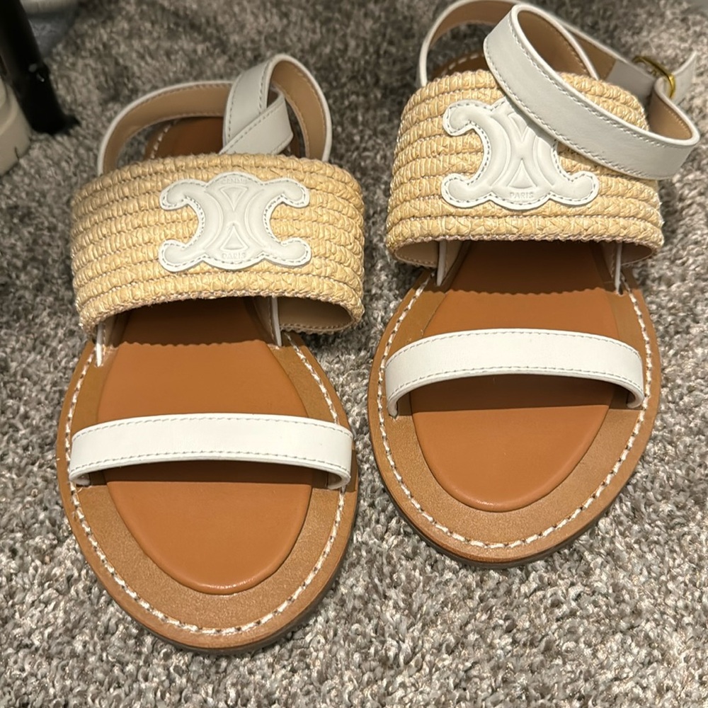 White sandals brand new